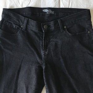 Old Navy black denim diva skinny jeans - size 10